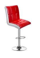 Da URBAN® Cadbury Height Adjustable Bar Stool Chair (Red & White) (1 PC)