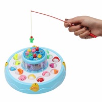 Metro Toys & Gift Fish Catching Game Big with 26 Fishes and 4 Pods, Includes Music and Lights (Mix Color)