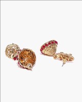 Antique Temple Design Choker Necklace & Earring Set