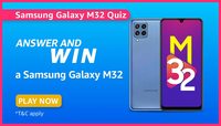Amazon Samsung Galaxy M32 Quiz Answer & Win Samsung Galaxy M32 