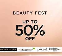 Lifestyle : Beauty Fest Upto 50% off on Lakme, Loreal, Maybelline etc Beauty Products  