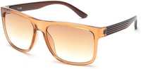 IRUS by IDEE Gradient Rectangular Sunglasses (57)  (For Men, Brown)