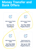 Paytm add money & get flat 5000+2000 Paytm First Point worth Rs.70 