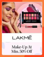 Lakme Cosmetics At Minimum 50% off starting at Rs.269