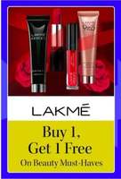 Lakme Buy 1 Get 1 on beauty Products