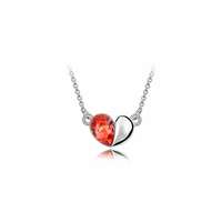 Silver Shoppee Pendant for Women (Orange) (SSPD0248B)

