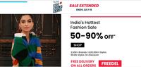 Last Day Ajio Big Bold Sale - Get 50%-90% Off + Extra 30% Off & Up to 10% Off on Prepaid Orders 