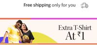 Buy 1 Clothing At Given Price & Get 2nd AT Extra Rs.1 [Till Midnight]