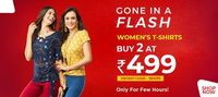 Flash Sale - Women's T-Shirts Buy 2 At Rs.499