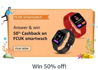 FCUK Series 2 Smartwatch Answer & Win 50% Cashback [8july - 24July]
