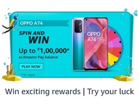 Oppo a74 spin and win [8th July-6th August]