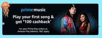 Play your first Song on Amazon Prime Music & Get FREE Rs.100 Amazon Pay balance 