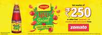 [ Live ] Buy maggi hot and sweet sauce get 50/- (assured) to 250/- zomato voucher