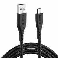 boAt Micro USB 55 Tangle-Free Cable with 3A Fast Charging & 480mbps Data Transmission(Black)