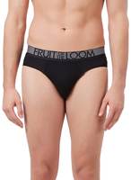 Fruit of the Loom Men's Solid Cotton Brief (MHB08-A1S1-BLACK-S) Rs. 89