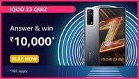 Amazon iQOO Z3 Quiz Answer & Win ₹10,000 Pay Balance 