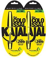 Maybelline New York Colossal Kajal, Black, 0.35g (Pack Of 2)