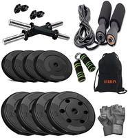 Aurion Home Gym Set and Fitness Kit for Home Exercise(12kgs)