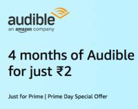 Amazon Loot offer on Audible Subscription for Prime Members : 4 Months of Audible at Rs 2