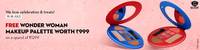 SugarCosmetic 6 year anniversary sale - Upto 50% off + Free Wonder women makeup palette (15-18th July)