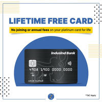 Life time Free - IndusInd Bank Platinum Credit Card