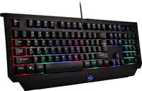 Lowest:ZEBRONICS Zeb-Transformer K2 Gaming Keyboard, 104 Keys, Multicolor LED Laser Keycaps