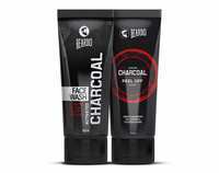 Beardo Activated Charcoal Facewash & Peel Off Mask Combo