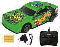 Hot Wheels Plastic Remote Control Rechargeable Racing Car, Green

