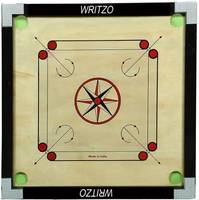 Writzo Gloss Finish Carrom Board with Coins, Striker & Powder 20inch Carrom Board 2 inch Carrom Board  (Multicolor)