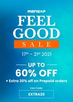 MensXP : Feel Good Sale - Up to 60% off + extra 20% off on prepaid orders