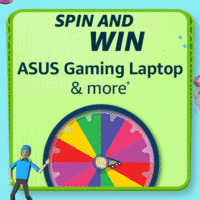 Amazon funzone carnival Spin and Win Asus Gaming Laptop and more