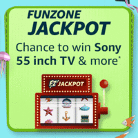 Amazon Funzone Carnival Jackpot Chance To Win Sony 55 inch TV & more