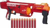 T Nerf N-Strike Mega RotoFury Blaster Guns & Darts 