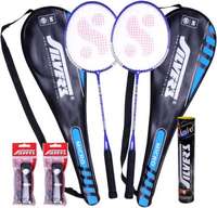 Prebook - Silver's Micro Badminton Kit  (2 Racquets with Cover, 1 Box Shuttlecock and 2 PVC Grips)