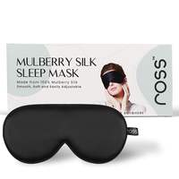 Ross 100% Mulberry Silk Sleep Mask Eye Mask, Super Smooth for Blind Fold (Black) Rs.249 @ Amazon Lighting Deals