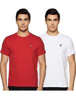 Amazon Brand - House & Shields Men's Solid Slim Fit Half Sleeve Cotton T-Shirt (Pack of 2) S size