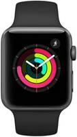 APPLE Watch Series 3 GPS - 38 mm Space Grey Aluminium Case with Black Sport Band