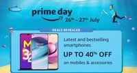 Amazon Prime day All Smartphones Offers Revealed - Up to 40% Off + HDFC Bank Offer 10% Off upto 1250
