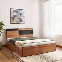 Take a look at this Bharat Lifestyle Rome Exotic teak Engineered Wood Queen Box Bed