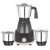 Prime members] Pigeon by StoveKraft Amaze 550 Watt Mixer Grinder with 3 Stainless Steel Jars for dry grinding, wet grinding and making chutney (Dark Grey) 