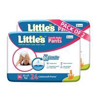 Little's Baby Pants Diapers, Extra Large (XL), 12-17 kg, 48 Count