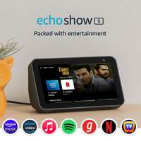Live @ 26th July - Echo Show 5 (1st Gen, 2019 release) - Smart speaker with Alexa - 5.5" screen, crisp sound and 1MP camera (Black)