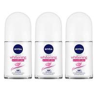 50% OFF : [PRIME ONLY] NIVEA Deodorant Roll-on, Whitening Smooth Skin, 50ml (Pack of 3)