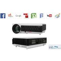 Bring Fun by Play™ PP-002 Projector Full HD Video 3D LED USB+HDMI Ports Home Theater Projector 5500lm for Entertainment or Office