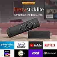 Rs.200 Coupon - All-new Fire TV Stick Lite with Alexa Voice Remote Lite | Stream HD Quality Video (2020 model)