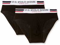 U.S. Polo Assn. Men's Plain Cotton Brief  (Pack of 2) 