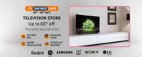 TV Saving days & Monsoon Appliance Sale 28-29 July : Upto 40% off + 10% discount via SBI Credit Cards