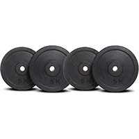 Stag Fitness Rubber Weight Plates -30 MM for Professional Gym Training ( 4 Weight Plates Set )