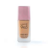 Lakmé 9To5 Primer + Matte Perfect Cover Foundation, W240 Warm Beige, 25 ml