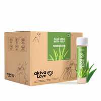 Akiva Aloe Vera Health Shots with Honey, 600ml (15 Shots x 40ml) - for Skin Glow - Rich in Antioxida

